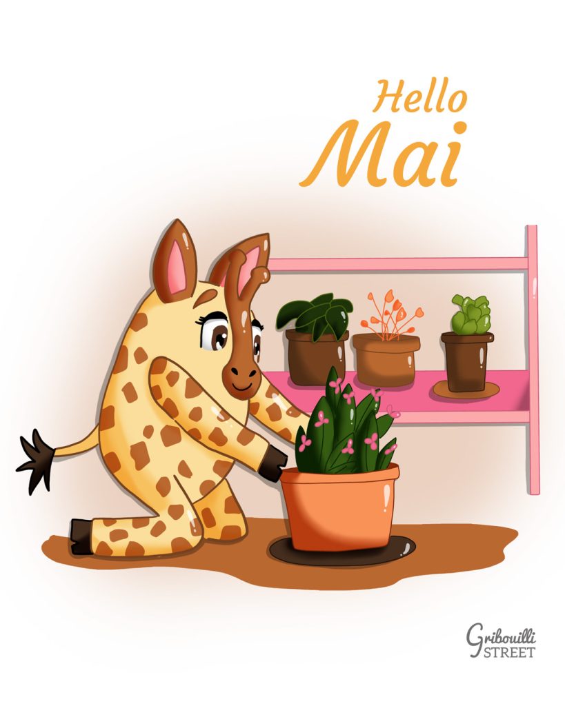 Avoir la main verte, l'illustration de Lin apour Hello mai 2026