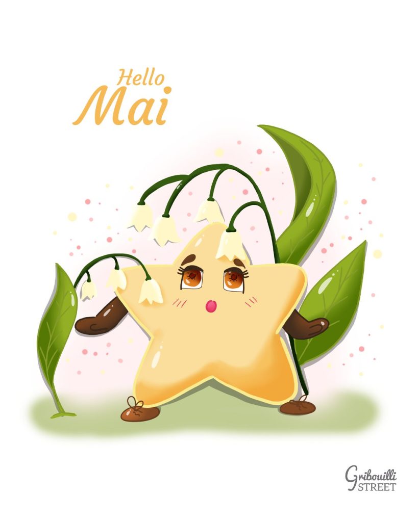 Joliiiiii muguet - Illustration de l'étoile Twinki pour le mois de mai