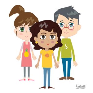 Un exemple de personnages pour le profil "bonne pote"