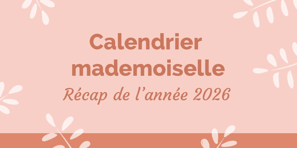 Calendrier mademoiselle le récap de 2026