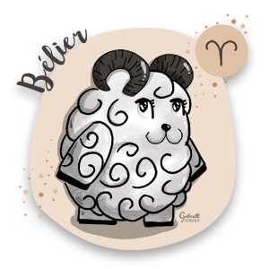 Doodle astro : le bélier