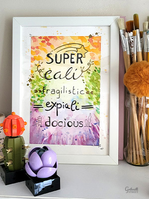Citation illustree et aquarelle