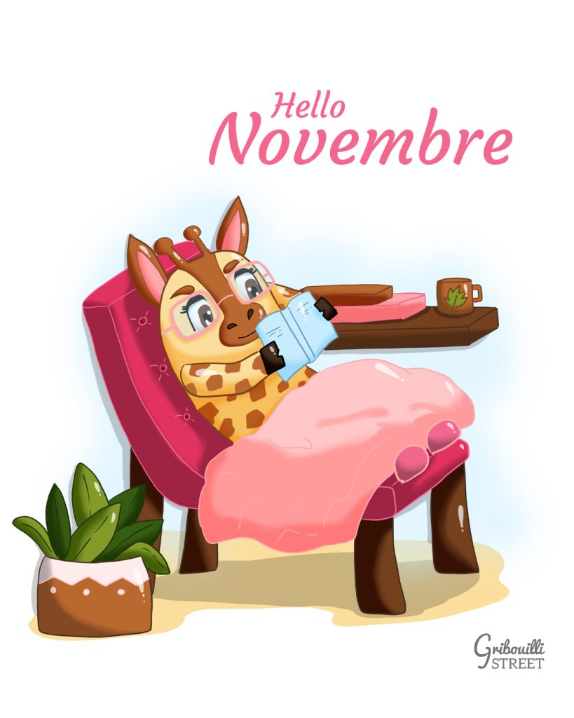 Un moment de lecture cosy - Hello novembre avec Lina
