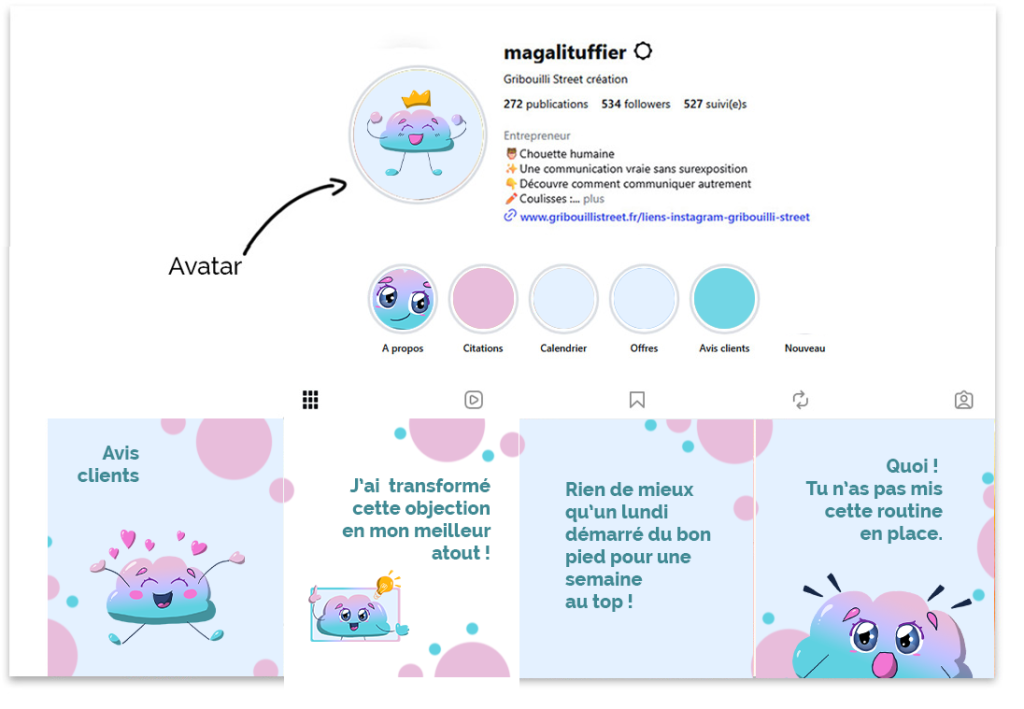 Un avatar Dreamy sur ton profil insta !?